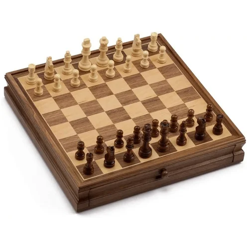 Šachmatų–Šaškių rinkinys riešutmedžio TS-WG-CT15, Karalius 7,6 cm image 2