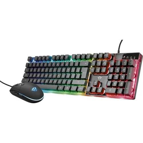 Trust GXT 838 Azor laidinės klaviatūros ir pelės komplektas Juoda image 1