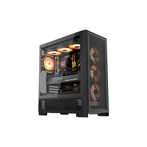 DarkFlash AIRNOVA Big Tower dėklas, juodas, 3 ventiliatoriai image 1