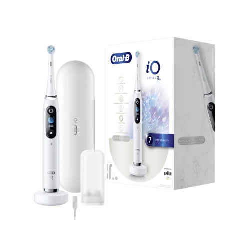 Oral-B iO9 iOM9.1A1.1AD Elektrinis dantų šepetėlis Baltas image 3