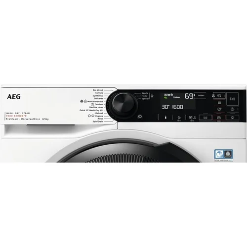 AEG LWR73864O Skalbyklė-džiovyklė, 8 kg/5 kg, Balta image 2