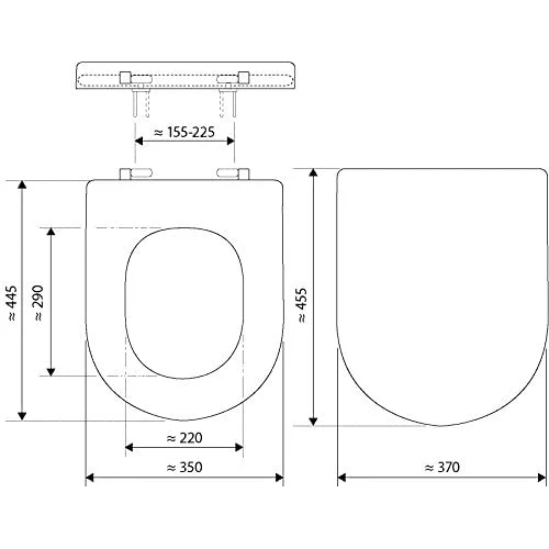 Villeroy&Boch Subway 9M55S101 klozeto dangtis su lėtai nusileidžiančia mechanika image 3