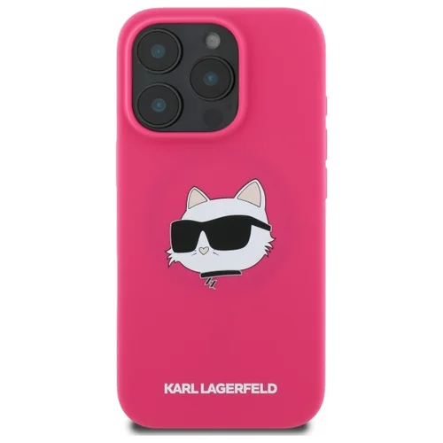 Karl Lagerfeld Choupette MagSafe dėklas iPhone 16 Pro, rožinis image 3
