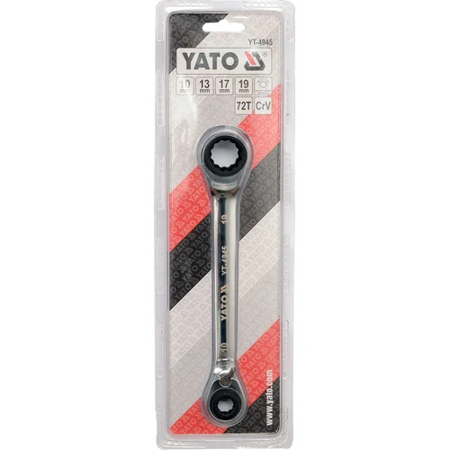 YATO YT-4945 dvipusis terkšlinis raktas 10–13–17–19 mm image 2