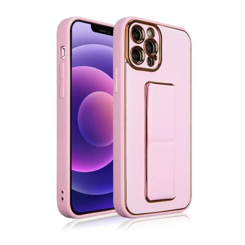 Nauja Kickstand Case dėklas iPhone 12, rožinis image 2