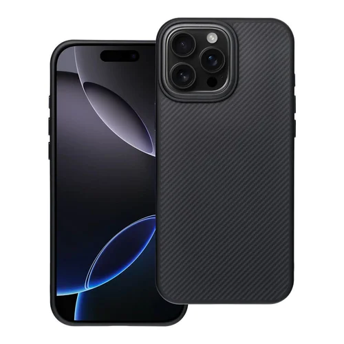 Carbon Elite Mag dėklas iPhone 16 Pro Max, juodas image 1