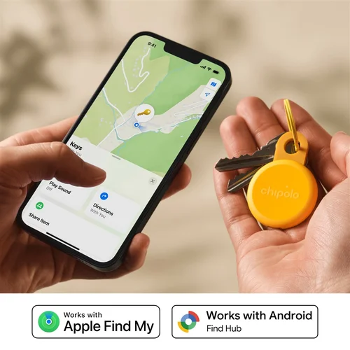 Chipolo LOOP – Įkraunamas Bluetooth sekiklis su Silikono kilpa, Geltona image 2