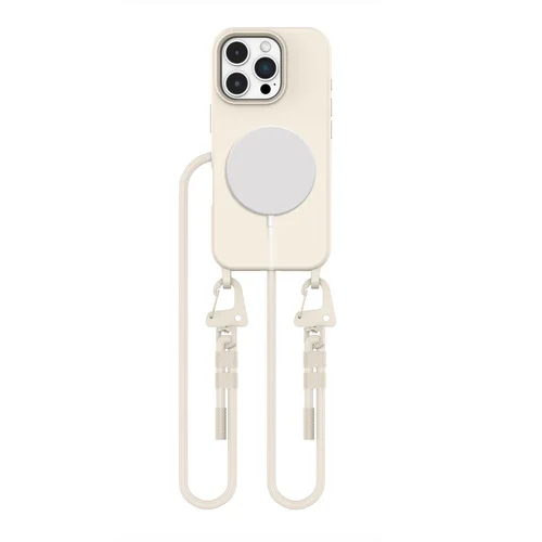 Tech-Protect MagNecklace MagSafe dėklas iPhone 16 Pro Max, smėlio spalvos image 1