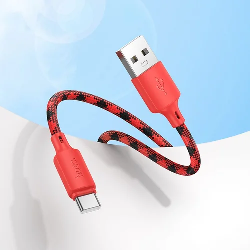 Hoco X116 USB-A į USB-C kabelis 1 m, raudonas gradientas image 3