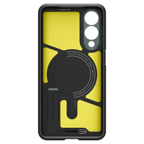 Spigen Tough Armor MagSafe dėklas Galaxy S25 Edge, žalias/melinas image 3