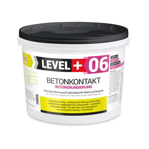 LEVEL 06 Betonkontakt Kvarcinis gruntas vidui ir laukui, 7 kg image 1