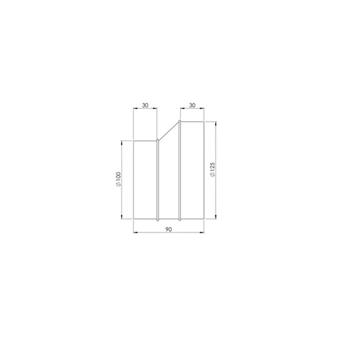 Europlast AP125-100 ventiliacijos tarpmovė, D125–100 mm image 2