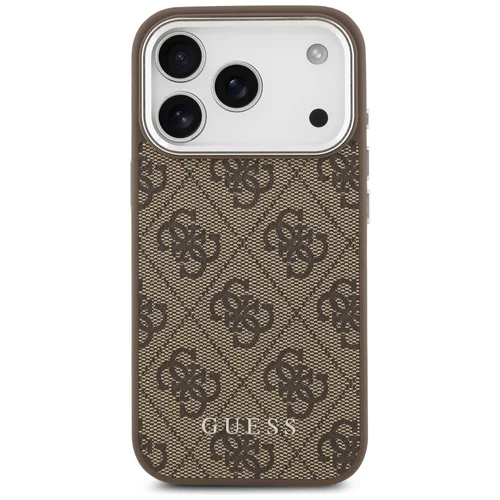 Guess 4G Klasikinis Logo MagSafe dėklas iPhone 17 Pro, rudas image 3