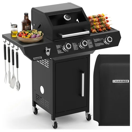 Kaminer Varen 3.0 Black 10 kW dujinis grilis image 1