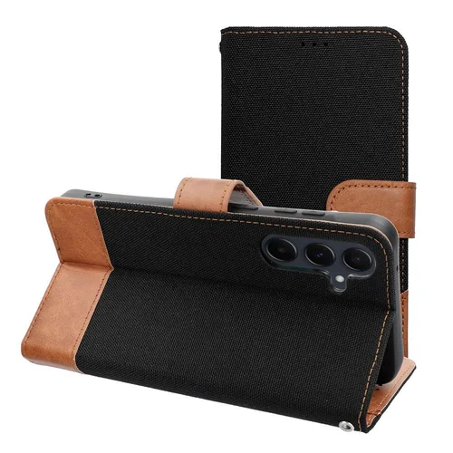 JEANS knygelės tipo dėklas Xiaomi Redmi Note 14 PRO 4G, juodas image 1