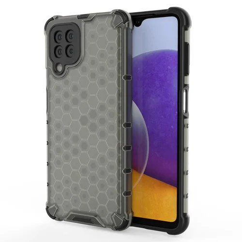 Samsung Galaxy A22 4G medaus korio dėklas, juodas image 1