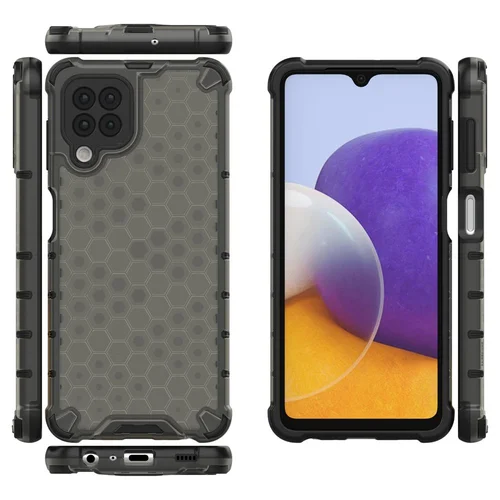 Samsung Galaxy A22 4G medaus korio dėklas, juodas image 2