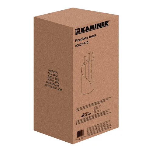 Kaminer 25970 4-in-1 židinio įrankių rinkinys image 2