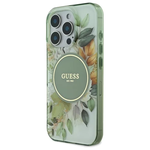 Guess IML MagSafe dėklas iPhone 16 Pro Max, žalias image 2