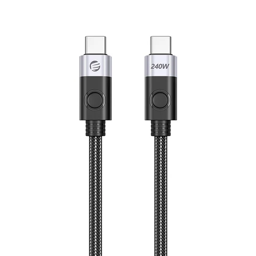 Orico CC240 USB-C–USB-C kabelis, 240 W, 0,5 m, juodas image 1