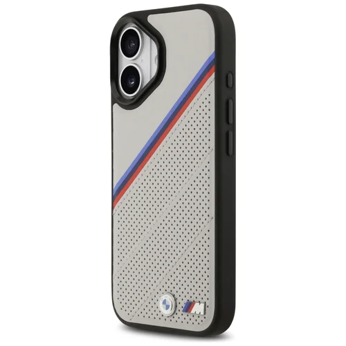 BMW M Tricoloro Metalinis Logo MagSafe dėklas iPhone 17, pilkas image 2