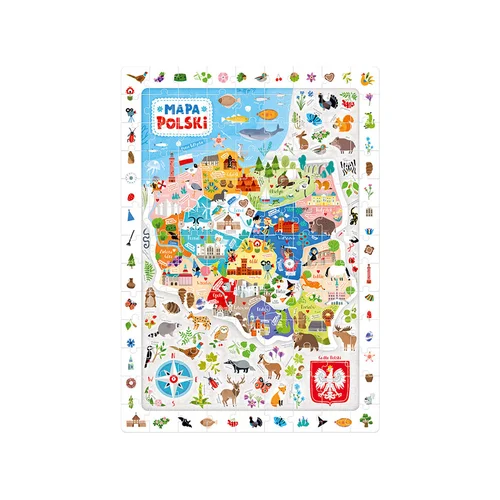 CzuCzu ZA5561 Lenkijos žemėlapio dėlionė, 100 dalių image 2