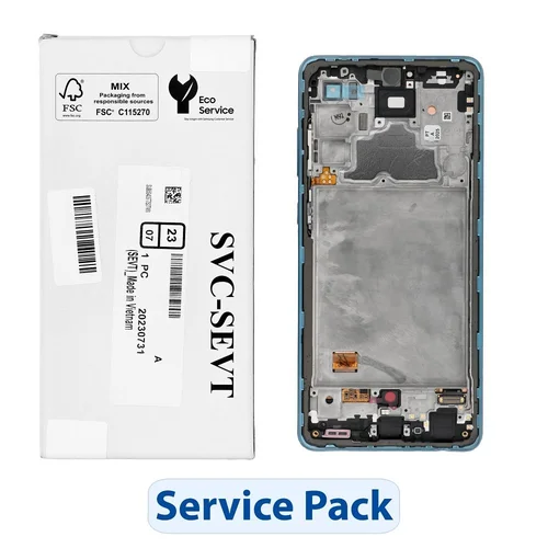 Service Pack Samsung A72 4G A725F GH82-25460B LCD ekranas, mėlynas image 1