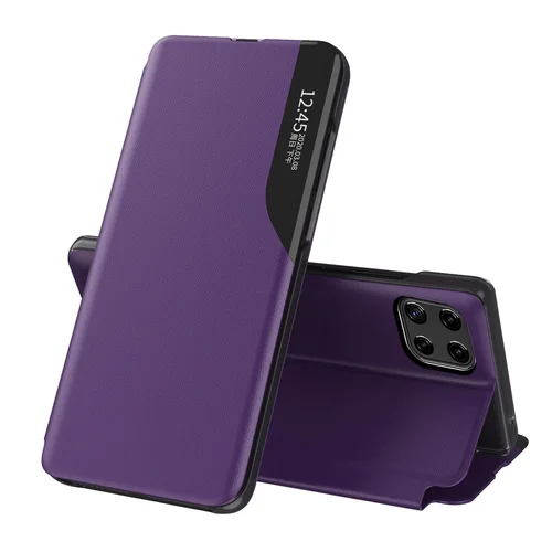 Hurtel Samsung Galaxy A22 4G dėklas su stovu, purpurinis image 1