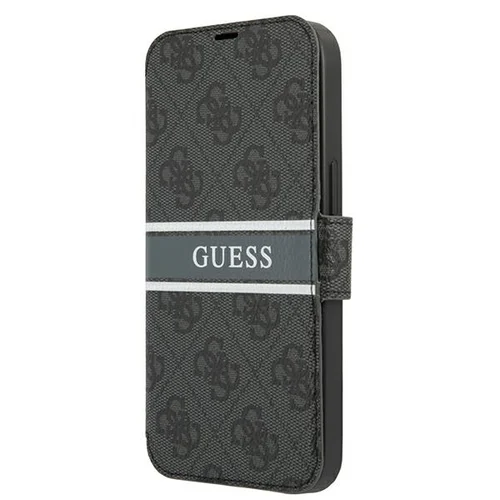 Guess GUBKP13X4GDGR 4G Stripe dėklas iPhone 13 Pro Max, pilkas image 1