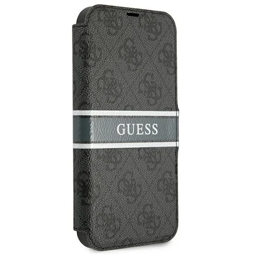 Guess GUBKP13X4GDGR 4G Stripe dėklas iPhone 13 Pro Max, pilkas image 3