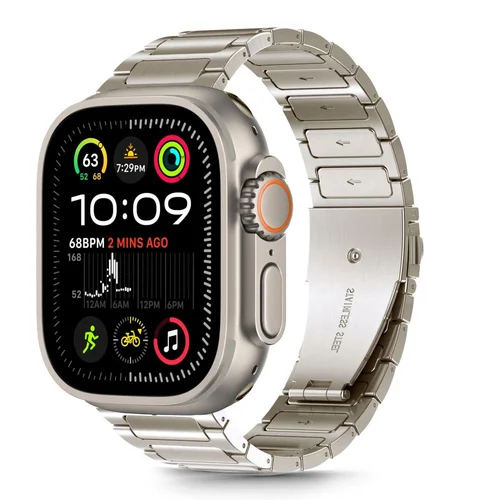 Tech-Protect apyrankė Apple Watch 44 / 45 / 46 / 49 mm, titano spalvos image 1