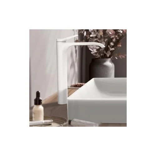 Hansgrohe Vivenis 75042700 baltas matinis aukštas praustuvo maišytuvas image 2
