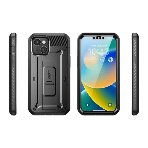 Supcase Unicorn Beetle Pro dėklas iPhone 13 / 14, juodas image 3