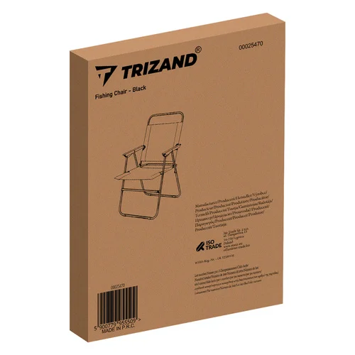 Trizand 25470 juoda žvejybos kėdė image 3