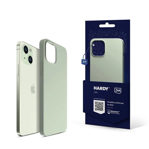 3mk Hardy MagCase silikoninis dėklas iPhone 15, žalias image 1