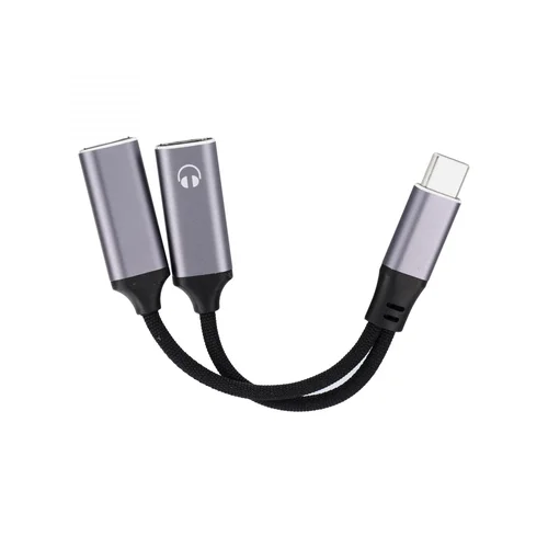 Blue Star USB-C 2-in-1 adapteris 25 W, juodas image 2