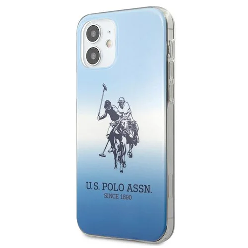 US Polo Assn. Gradient Pattern dėklas iPhone 12 mini, mėlynas image 2