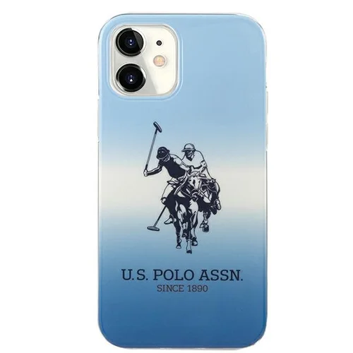 US Polo Assn. Gradient Pattern dėklas iPhone 12 mini, mėlynas image 3