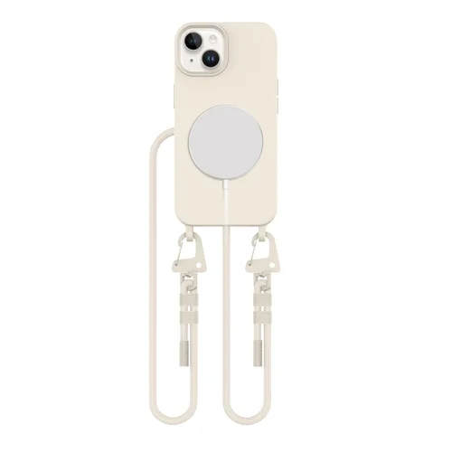 Tech-Protect MagNecklace MagSafe iPhone 15 dėklas, smėlio spalvos image 2
