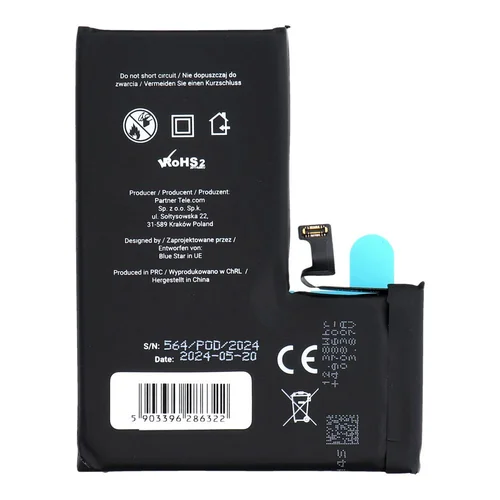 Blue Star HQ baterija iPhone 14 Pro, 3200 mAh image 2