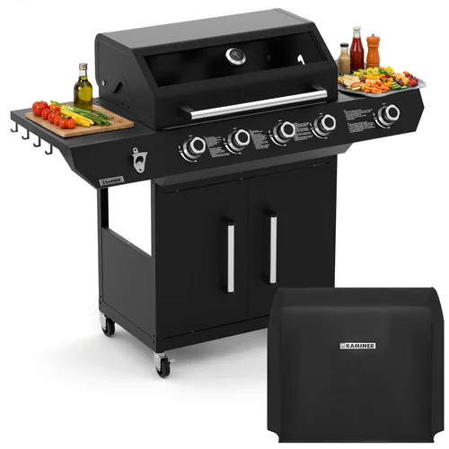 Kaminer Varen Black 5.0 dujinis grilis 4+1, 17 kW image 1