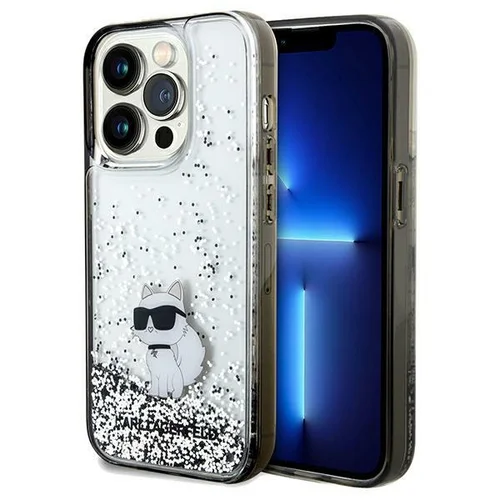 Karl Lagerfeld Liquid Glitter Choupette dėklas iPhone 14 Pro Max image 1