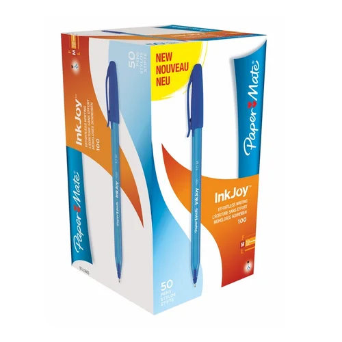 PaperMate Rašiklis EXTRA FINE mėlynos spalvos, 100 CAP image 3