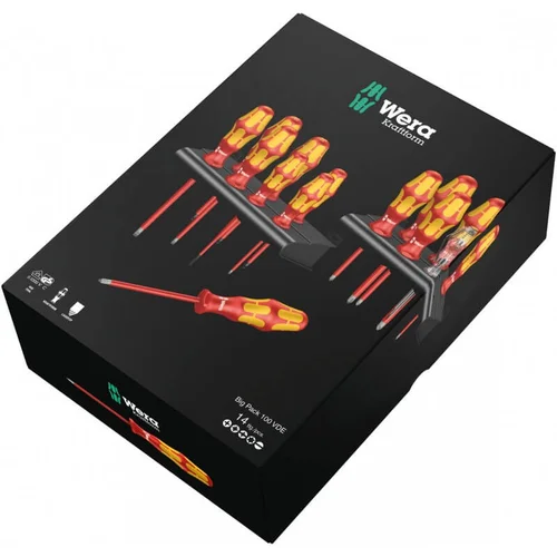 WERA Big Pack 100/14 VDE Atsuktuvų rinkinys image 1