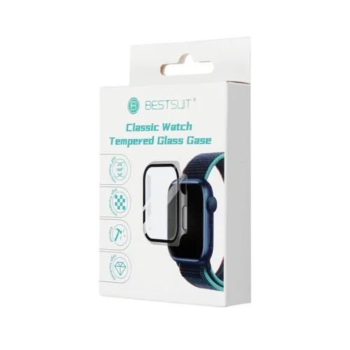 Bestsuit dėklas su hibridiniu stiklu Apple Watch 10/11 42 mm, skaidrus image 1