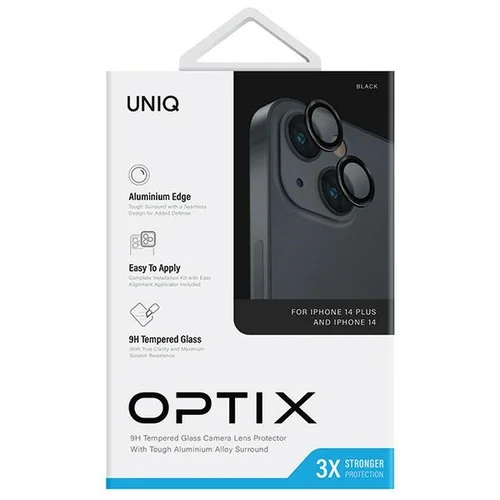 Uniq Optix kameros objektyvo apsauga iPhone 14 / 14 Plus, juoda image 3