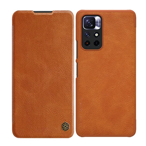 Nillkin Qin dėklas Xiaomi Redmi Note 11T 5G, rudas image 1