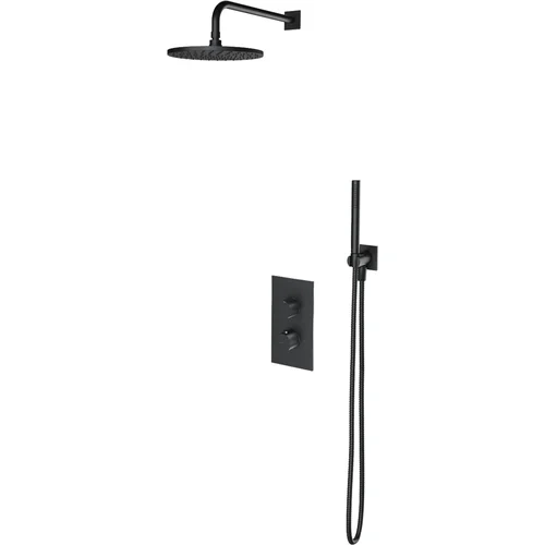 Omnires Contour SYSCT11 potinkinė termostatinė dušo sistema, šlifuotas auksas image 3
