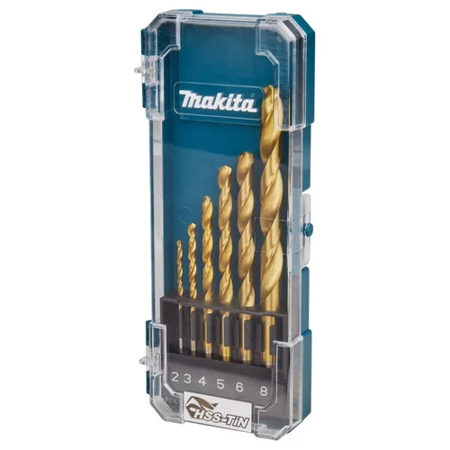 MAKITA HSS-TiN 6 dalių metalo grąžtų rinkinys image 2
