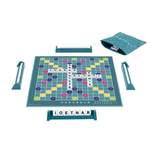 Mattel Games Scrabble HXW10 stalo žaidimas 37 cm ilgio image 3